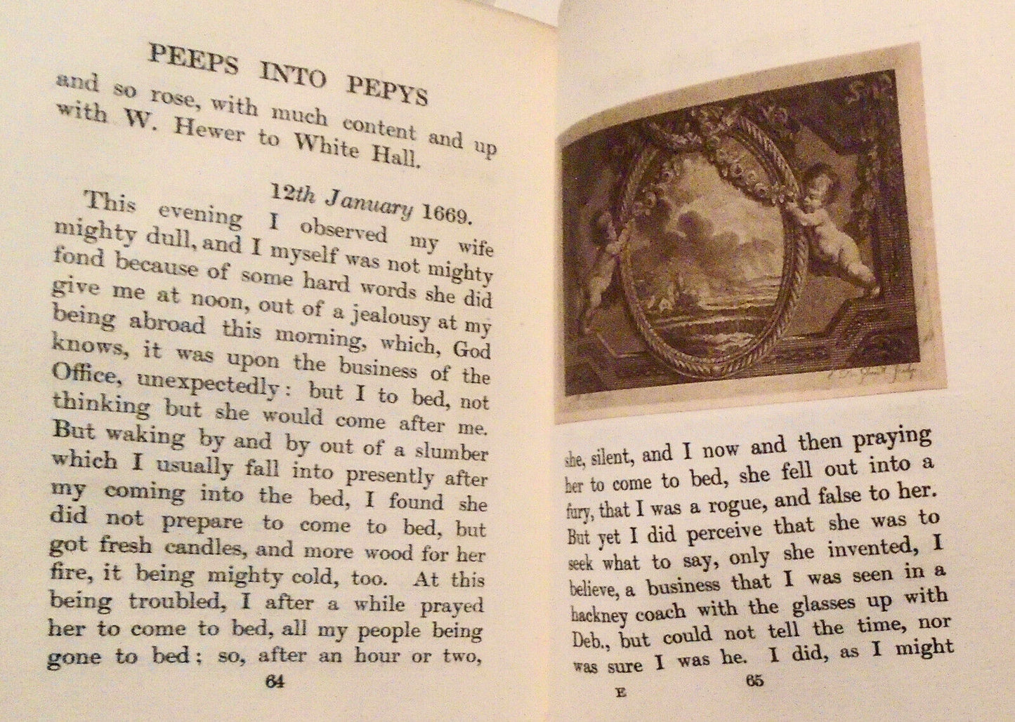 Peeps into Pepys, by Samuel Pepys. 1913 - with 6 tipped-in duo-tone engravings