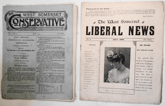 1905 West Somerset Liberal vs. Conservative dueling Publications July '05