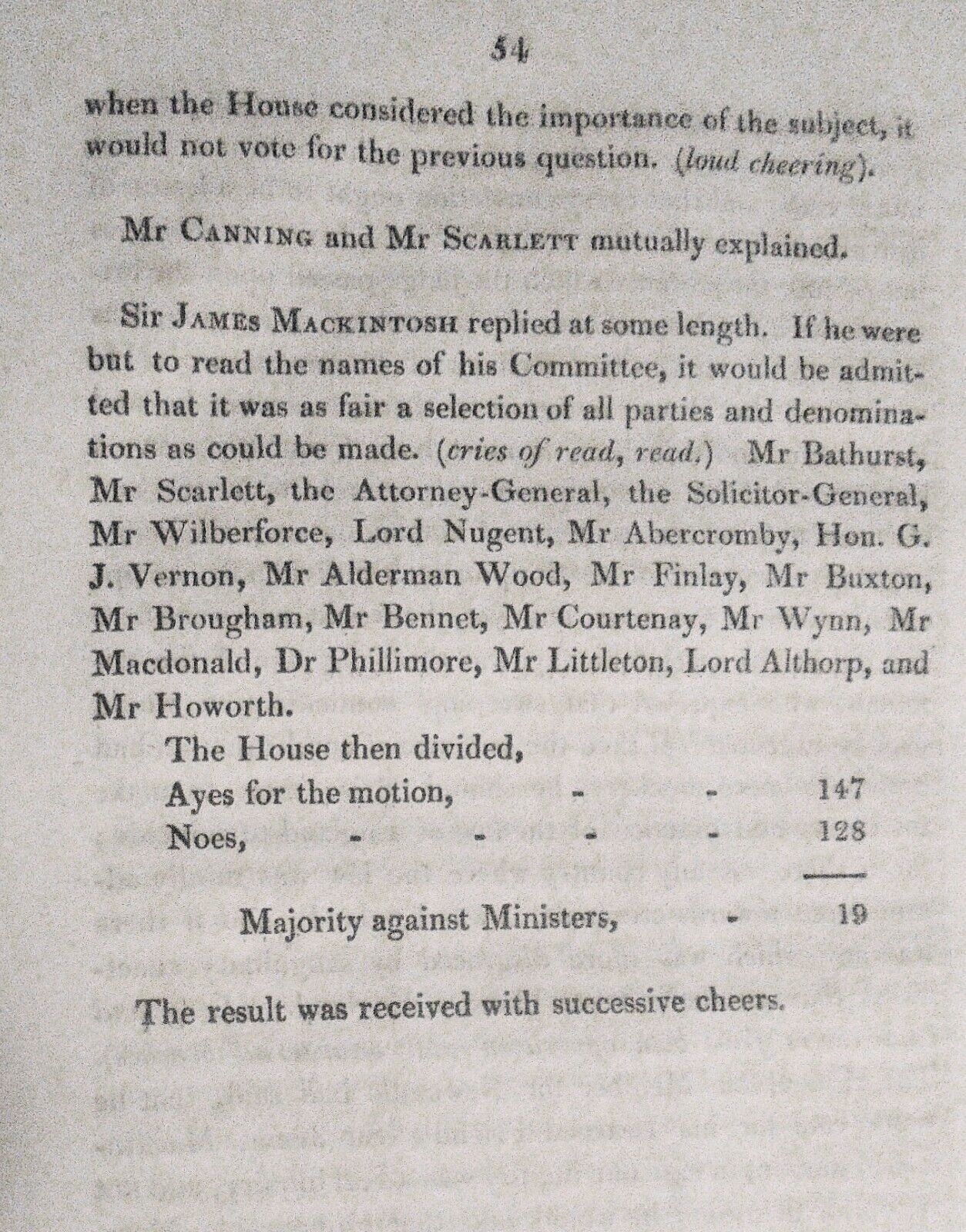 [Death Penalty] 1819 Debate in the House of Commons on a motion...