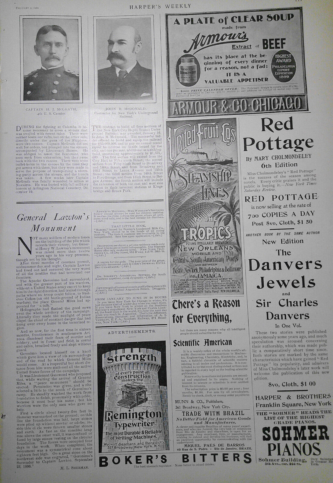 Harper's Weekly, February 3, 1900 - Boer War in South Africa; John Ruskin, etc