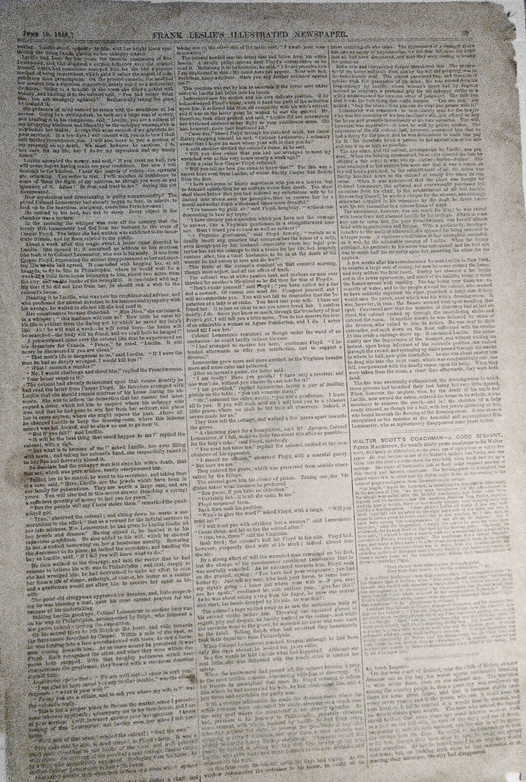 Swill Cow Stables, North Fifth Street Williamsburg - Frank Leslie's June 19,1858
