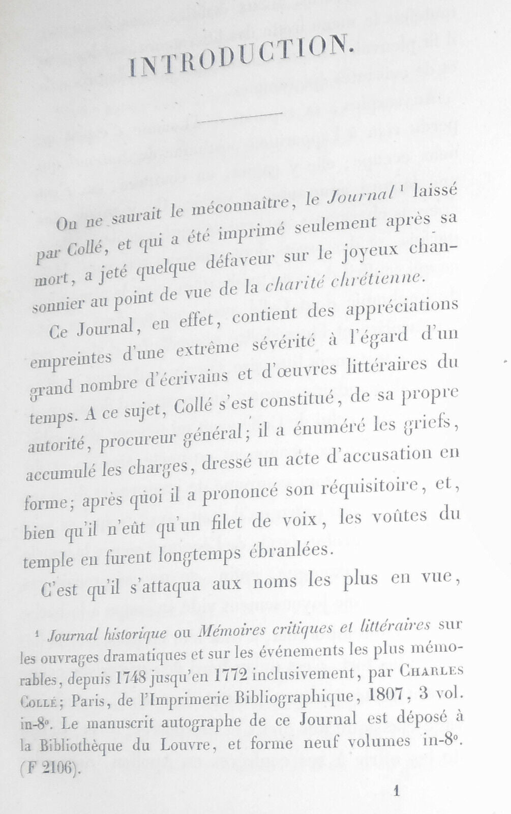 1864 Charles Colle - Correspondance inedite de Colle faisant suite a son journal