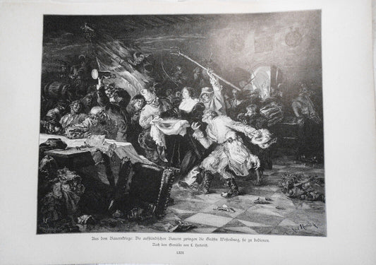Aus Dem Bauerenkriege Die Ausstandischen Bauern, by L. Herterich  - 1886