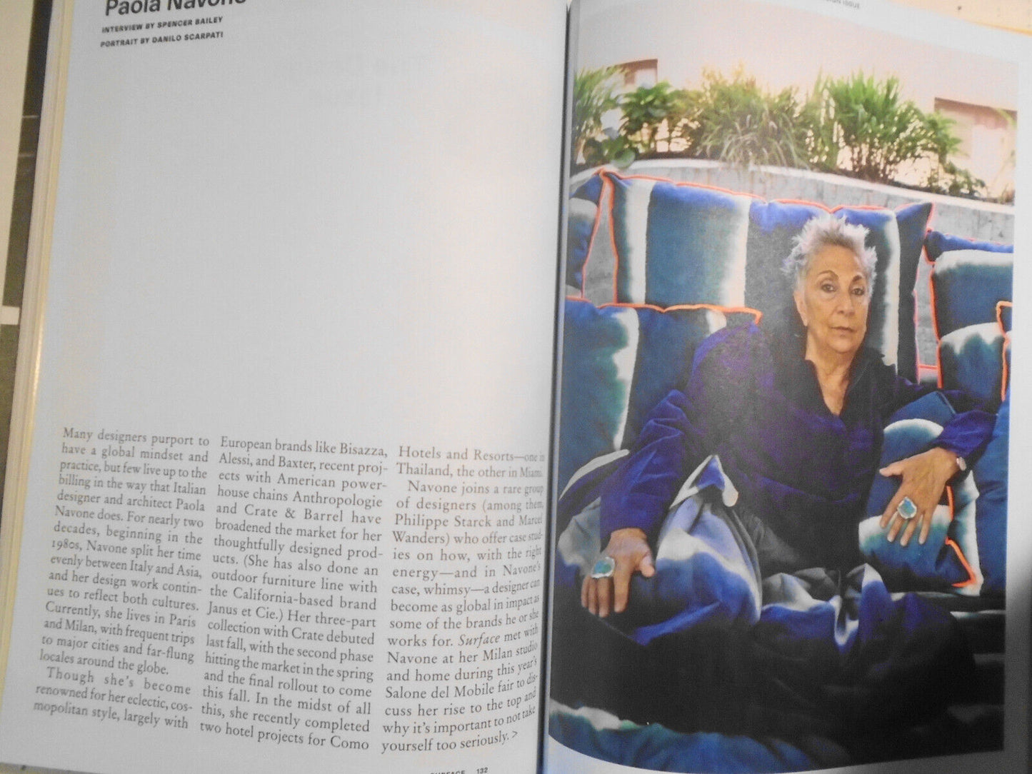 Surface Magazine # 108 (May, 2014) Paola Navone on Cover & featured Design issue
