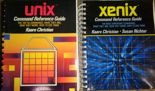 Kaare Christian - XENIX Command Reference Guide, and UNIX ... - 2 books. Fine.