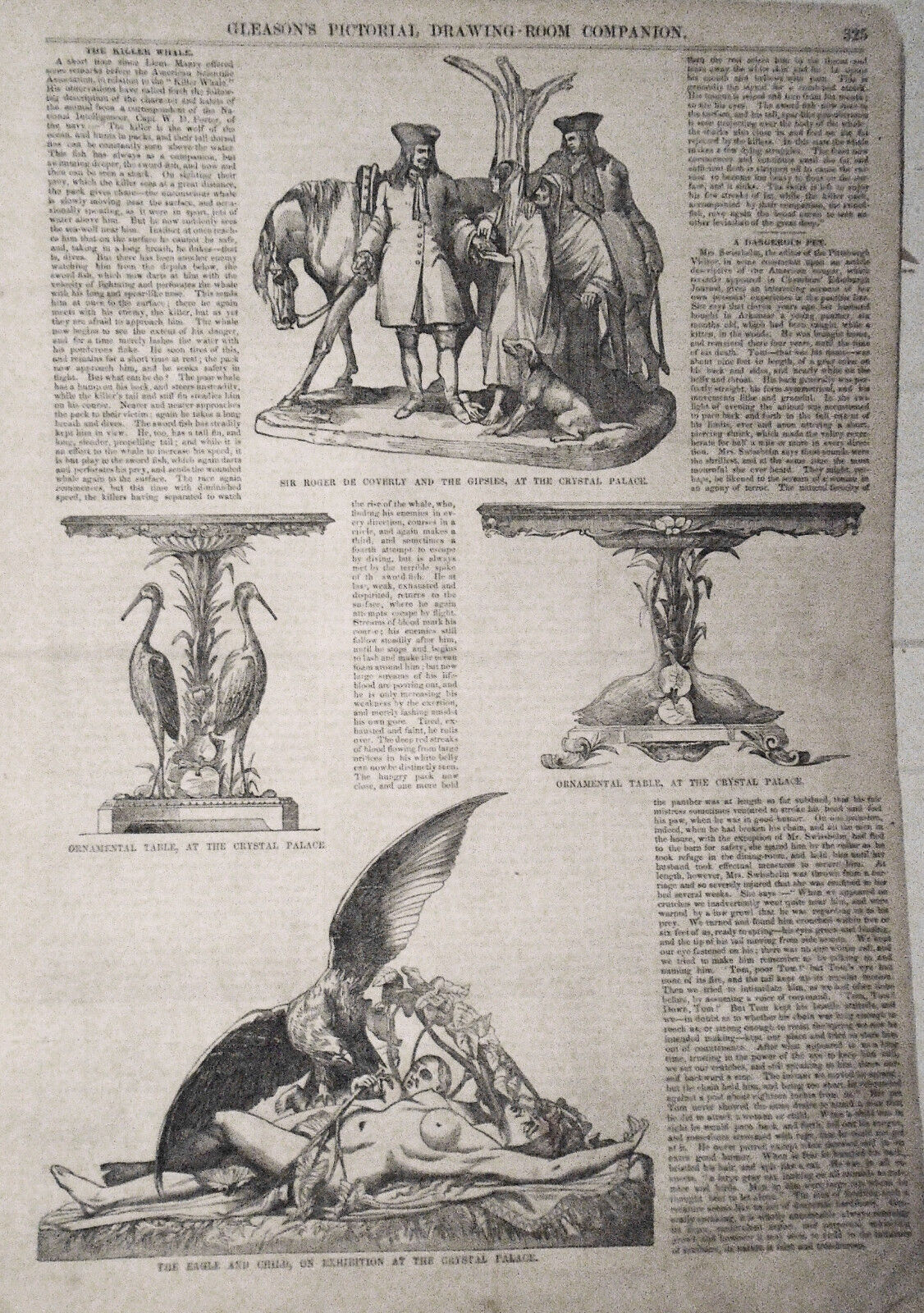 Gleason's Pictorial, May 27, 1854 - Crystal Palace; Ticonderoga; Cassoway...