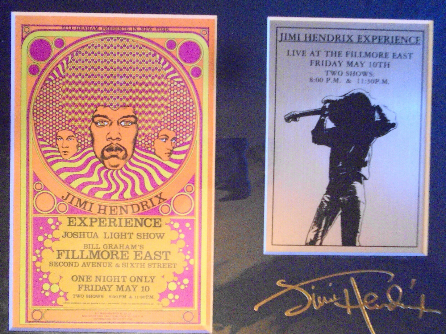 Jimi Hendrix Experience at Fillmore East Limited edition card; art by David Byrd