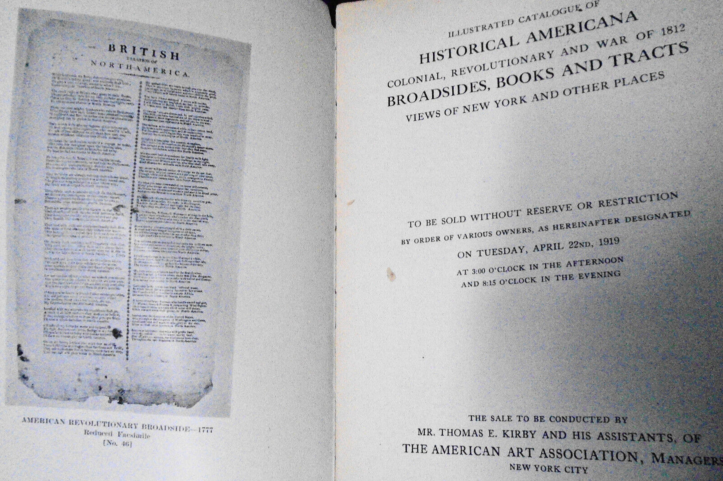 1919 Historical Americana Colonial, Revolutionary And War Of 1812. Am Art Assoc
