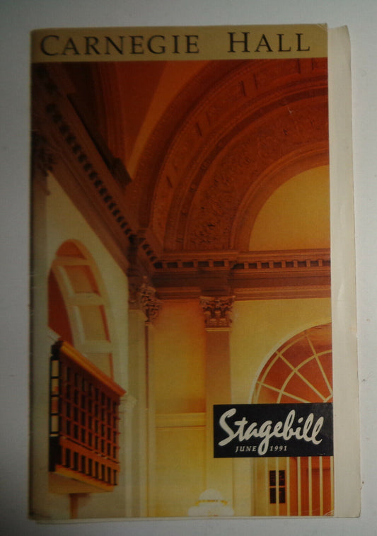 DIAHANN CARROLL : GIVE MY REGARDS TO BROADWAY - STAGEBILL - CARNEGIE HALL, 1991