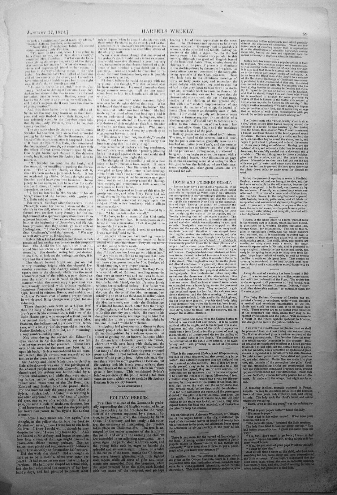 Turkey Shooting - Harper’s Weekly, January 17,  1874 original