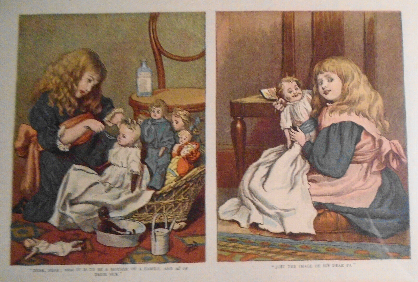 Little Mothers - Graphic Christmas Number 1888. Original sketches by Emily Lees.