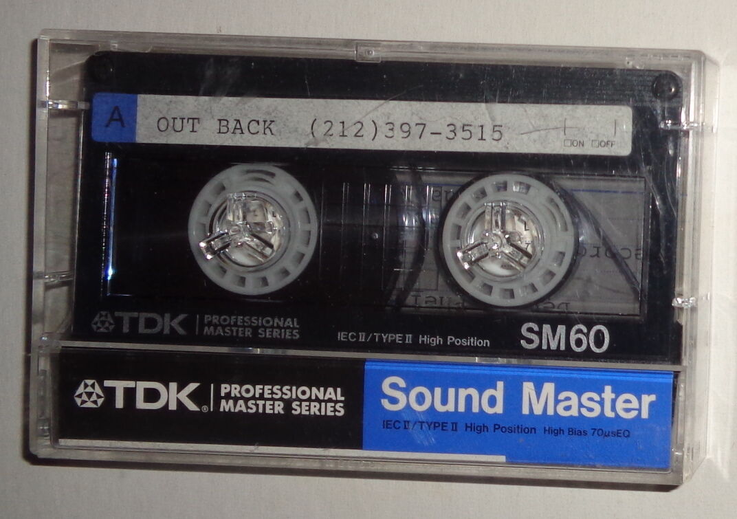 Dennis Phelps and Out Back - Rare Rock Demo Cassette 1990 - 4 tracks