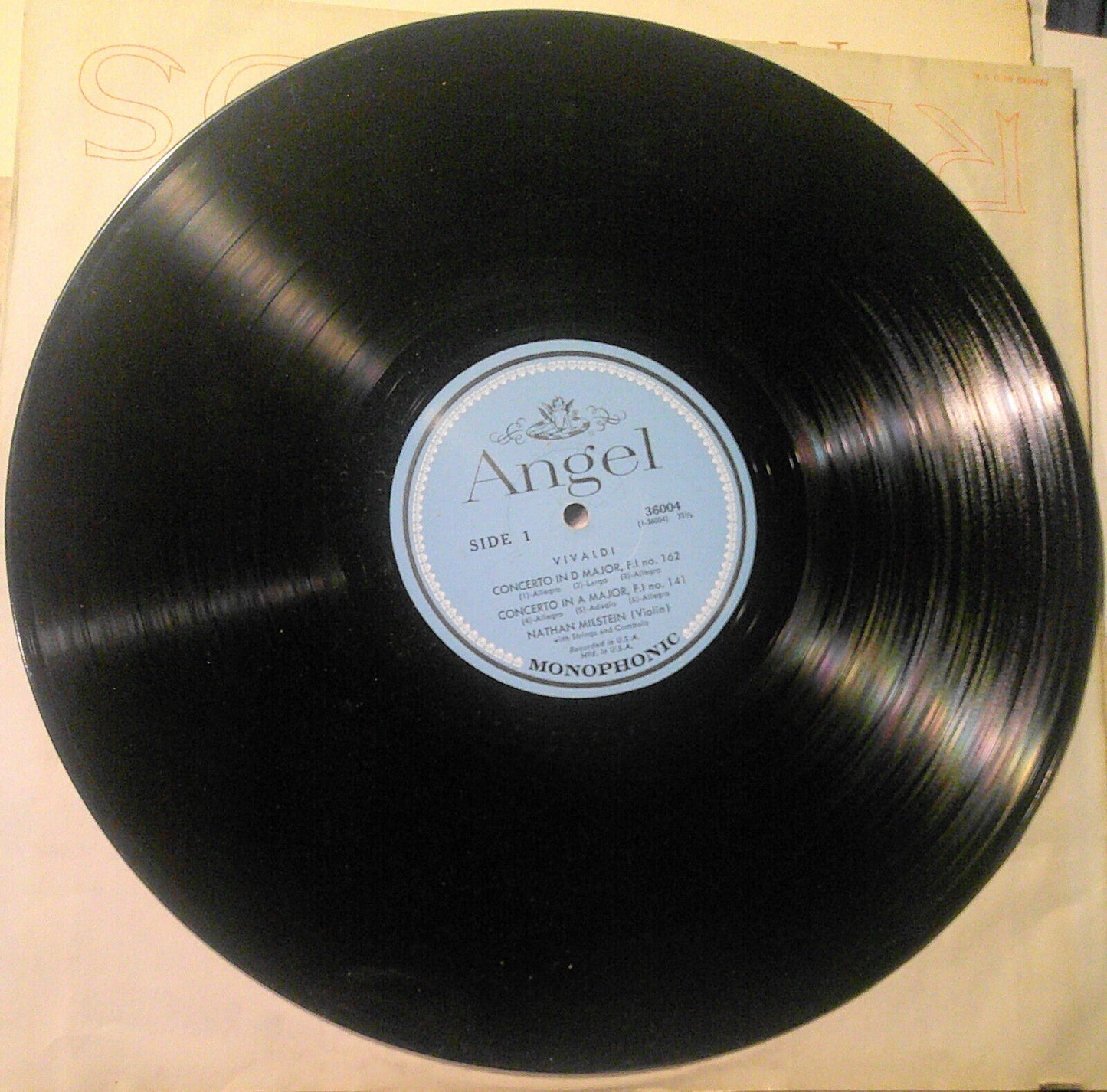 4 violin & cello vinyl LPs lot : Milstein, Szigeti, Meunier, de Sarasate, et al