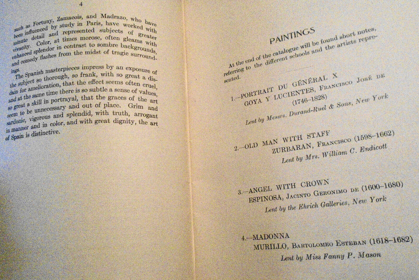 The Spanish school : loan collection : the Copley Society of Boston, Copley Hall