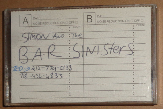 Simon & the Bar Sinisters - Rare Punk rock Demo Cassette circa 1990