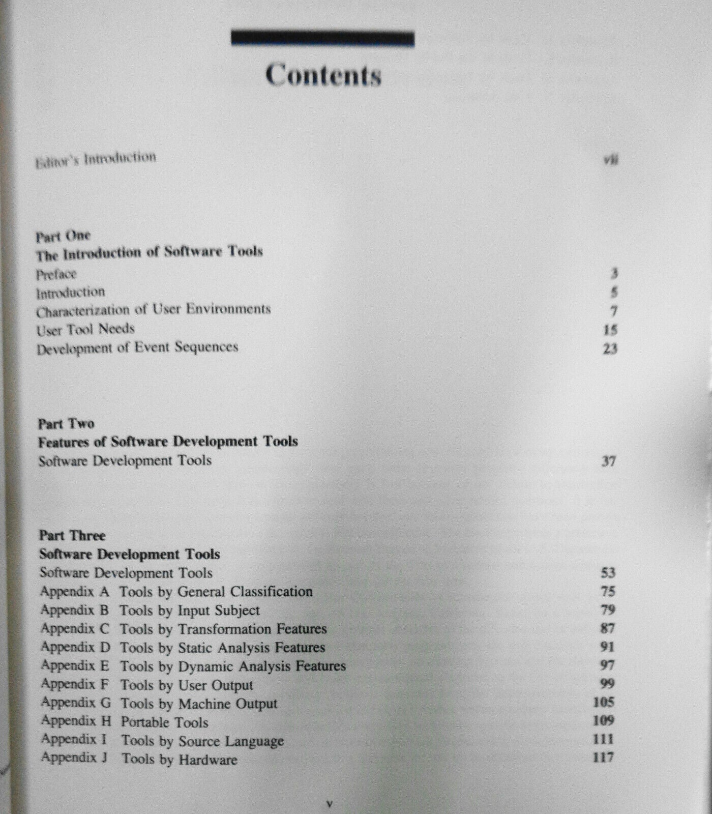 Software Development Tools : A Source Book, by Stephen J. Andriole.