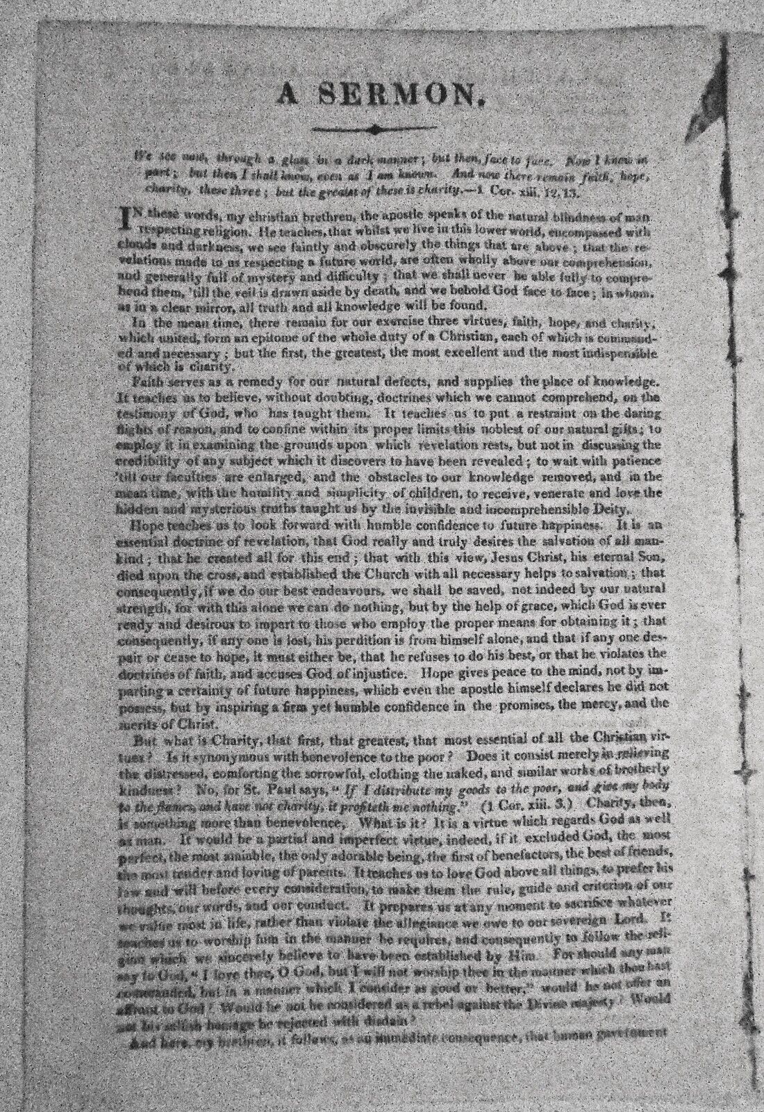 1826 Faith, Hope, and Charity: the Substance of a Sermon Preached... at Bradford