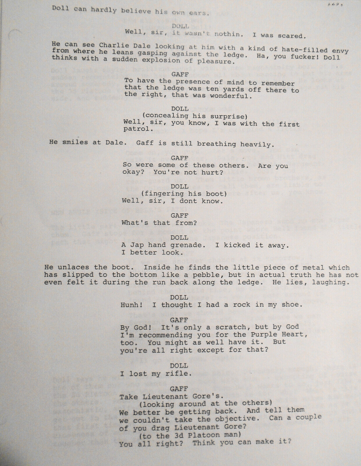 Terrence Malick - the Thin Red Line Screenplay - First Draft 1989. Very Rare