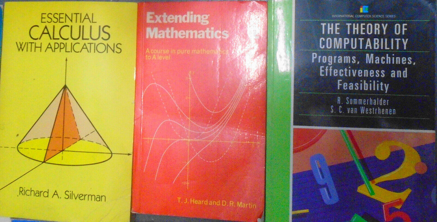 15 Mathematics books lot: Time series, Lie algebras, Determinants, Real analysis