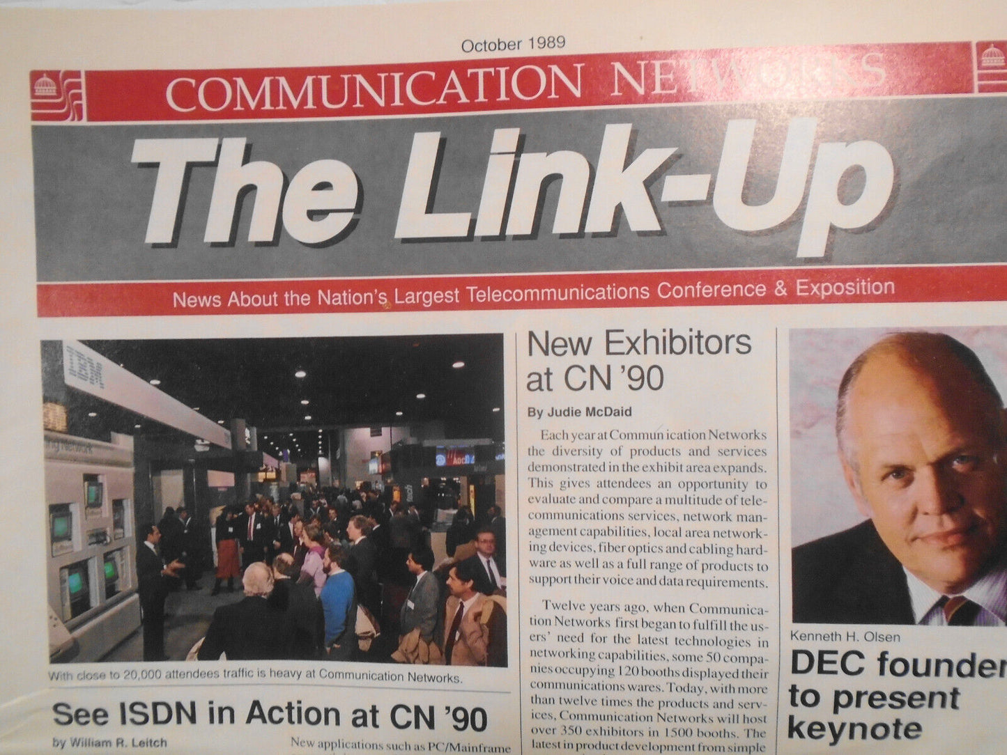 The Link-Up, Oct. 1989 - Communication Networks Conference & Exposition program