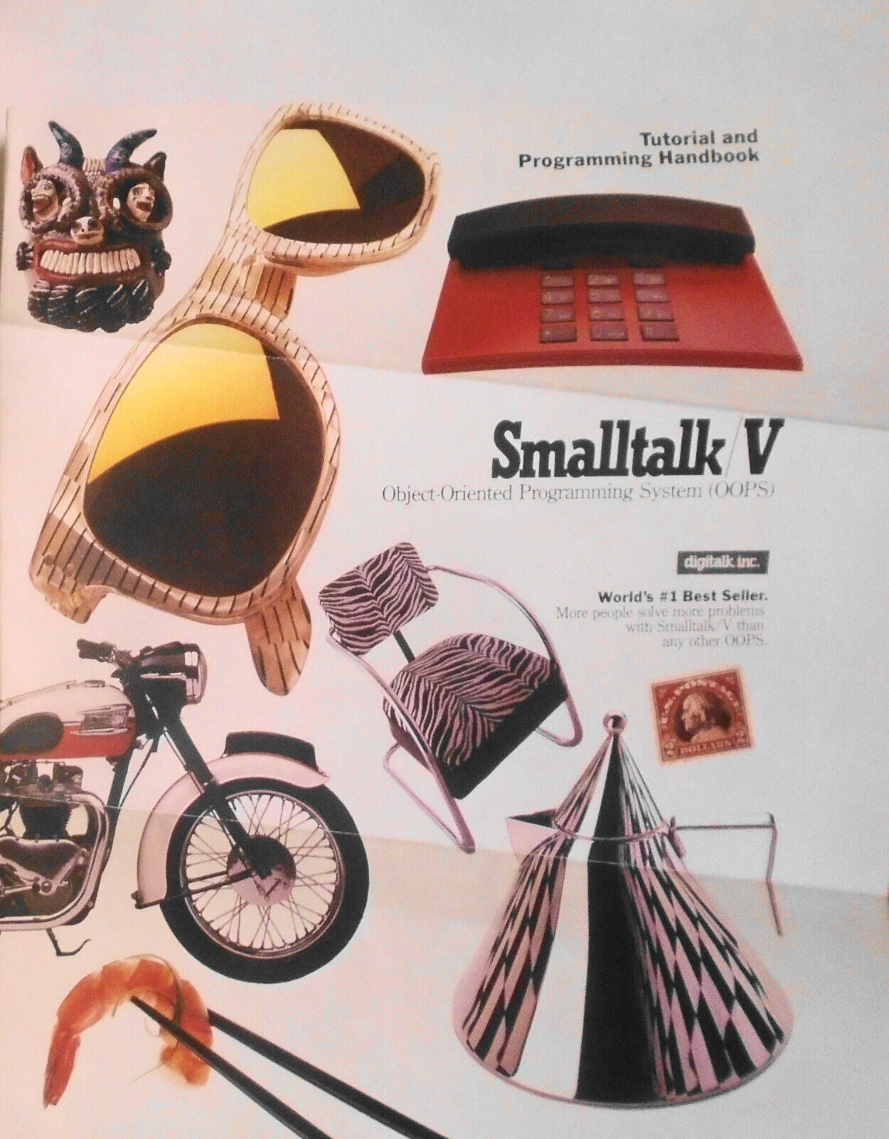 Smalltalk V by Digitalk, Inc. - 4 original promo flyers, [1988]