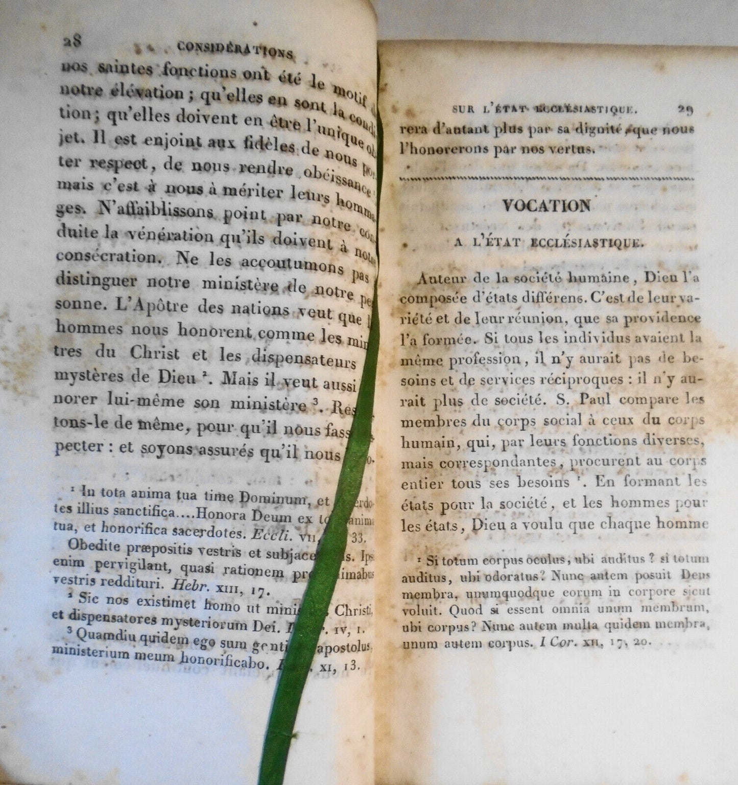 1835 Considérations sur l'état ecclésiastique  César-Guillaume de La Luzerne