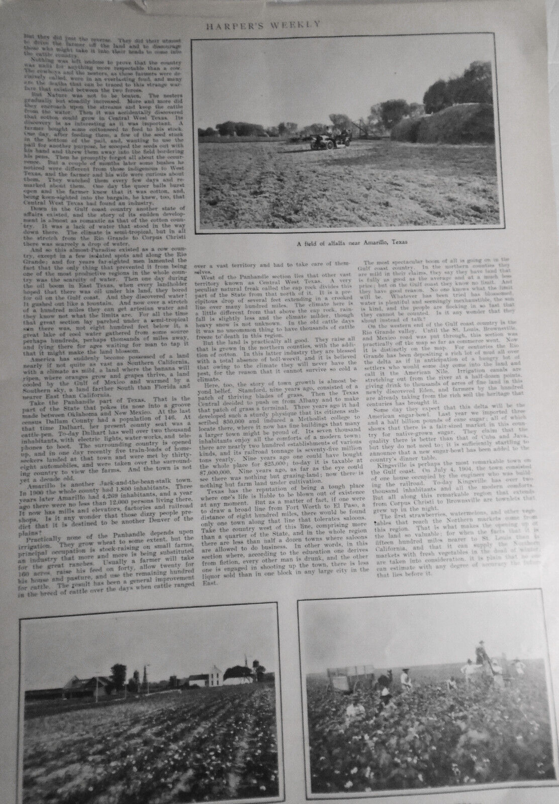 London From an "Invader's" War-Balloon, Harper's Weekly, June 26, 1909. Original