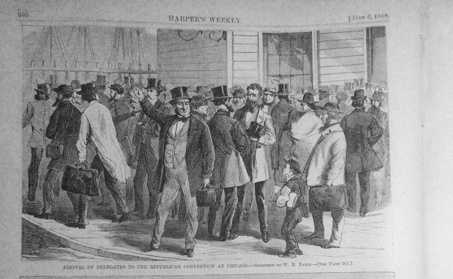 Harper's Weekly June 6, 1868: Republican Convention; Monument to dead soldiers