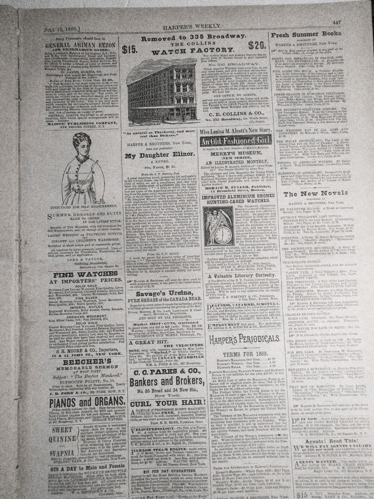 The Summit of Mount Washington by Winslow Homer in Harper's Weekly July 10, 1869