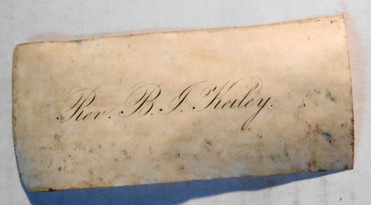 Reverend Benjamin J. Keiley, of Savannah, Georgia : Ex-Libris Bookplate ca 1900