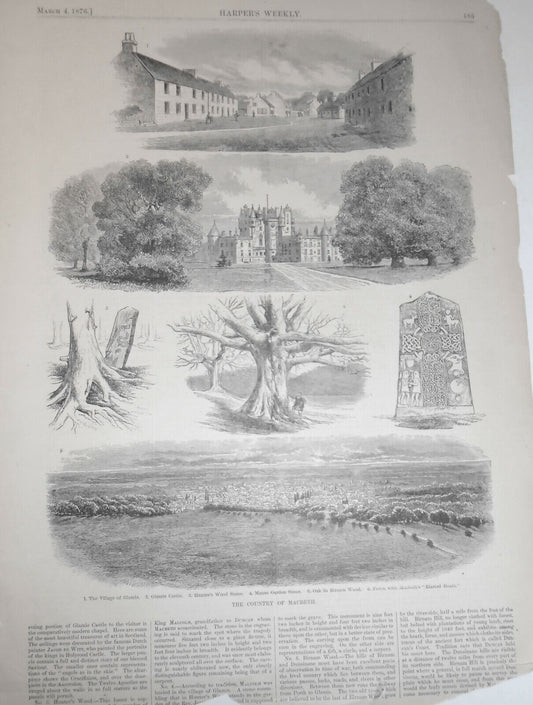 The Country of Macbeth -- Harper's Weekly March 4, 1876