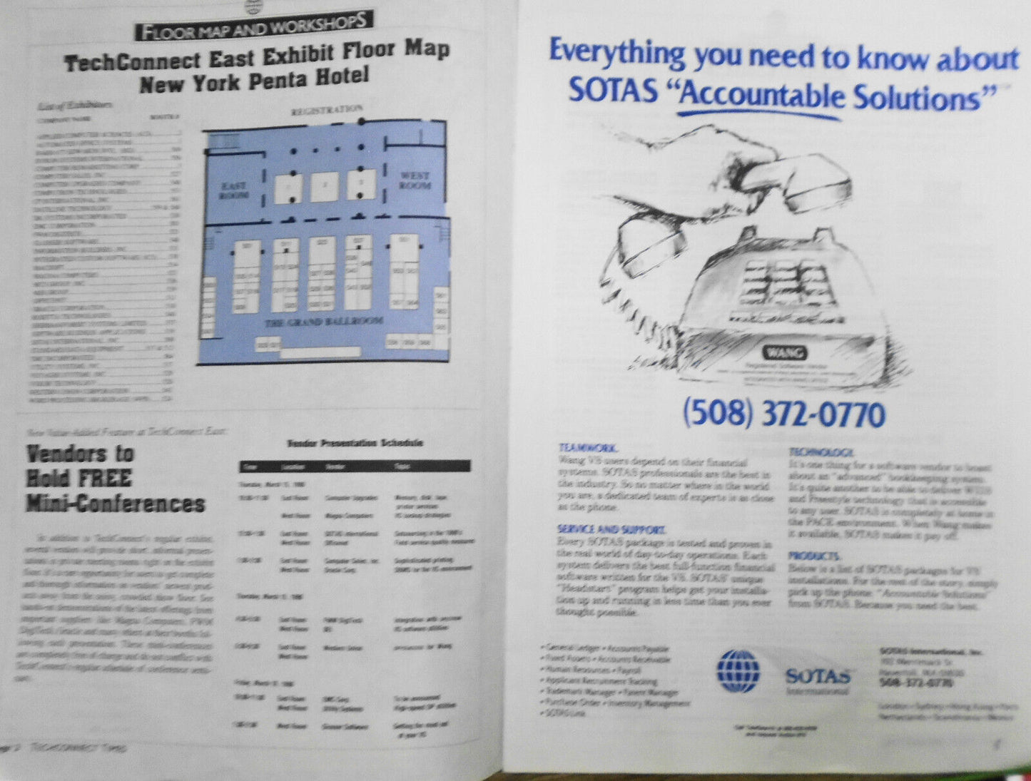 Techconnect Times - WANG Tradeshow and Conference - Program - March 14-16, 1990