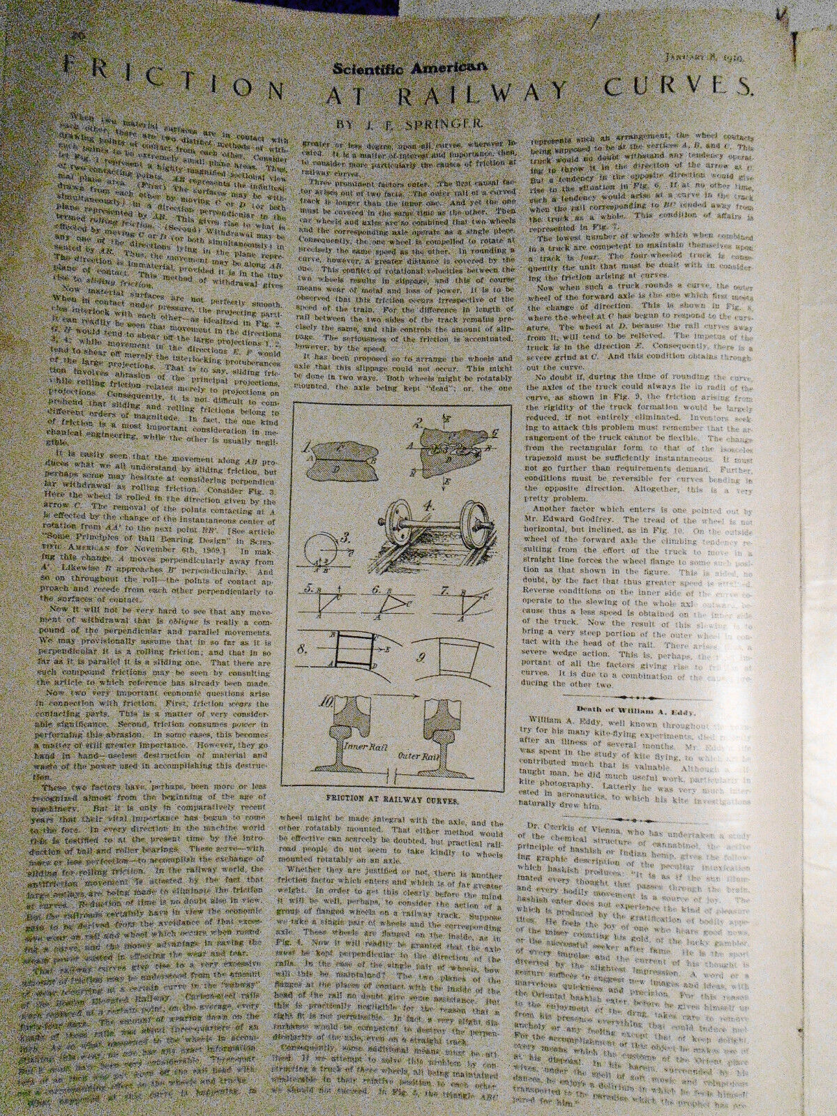 Scientific American January 8, 1910 - Complete Original Issue.