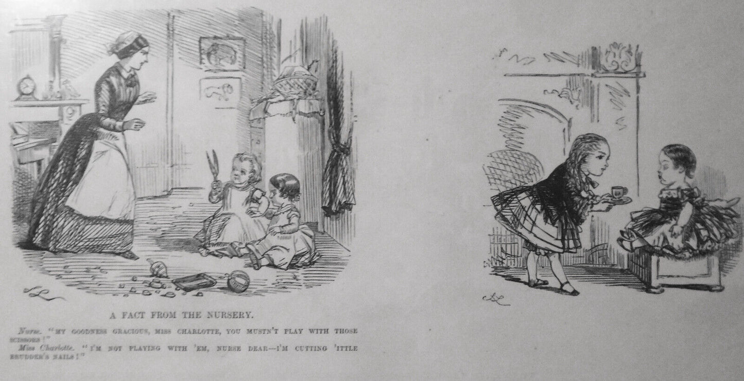 Pictures of Life and Character, by John Leech [1890s].  17 1/2 x 12" original.