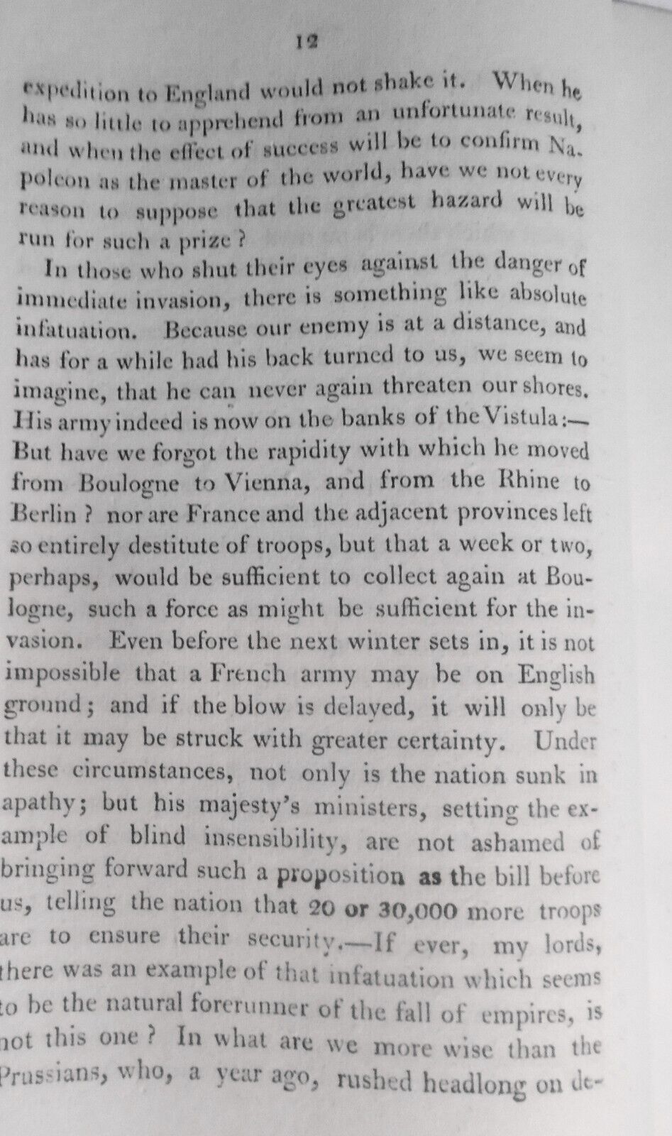 1807 Substance of The Speech of The Earl of Selkirk