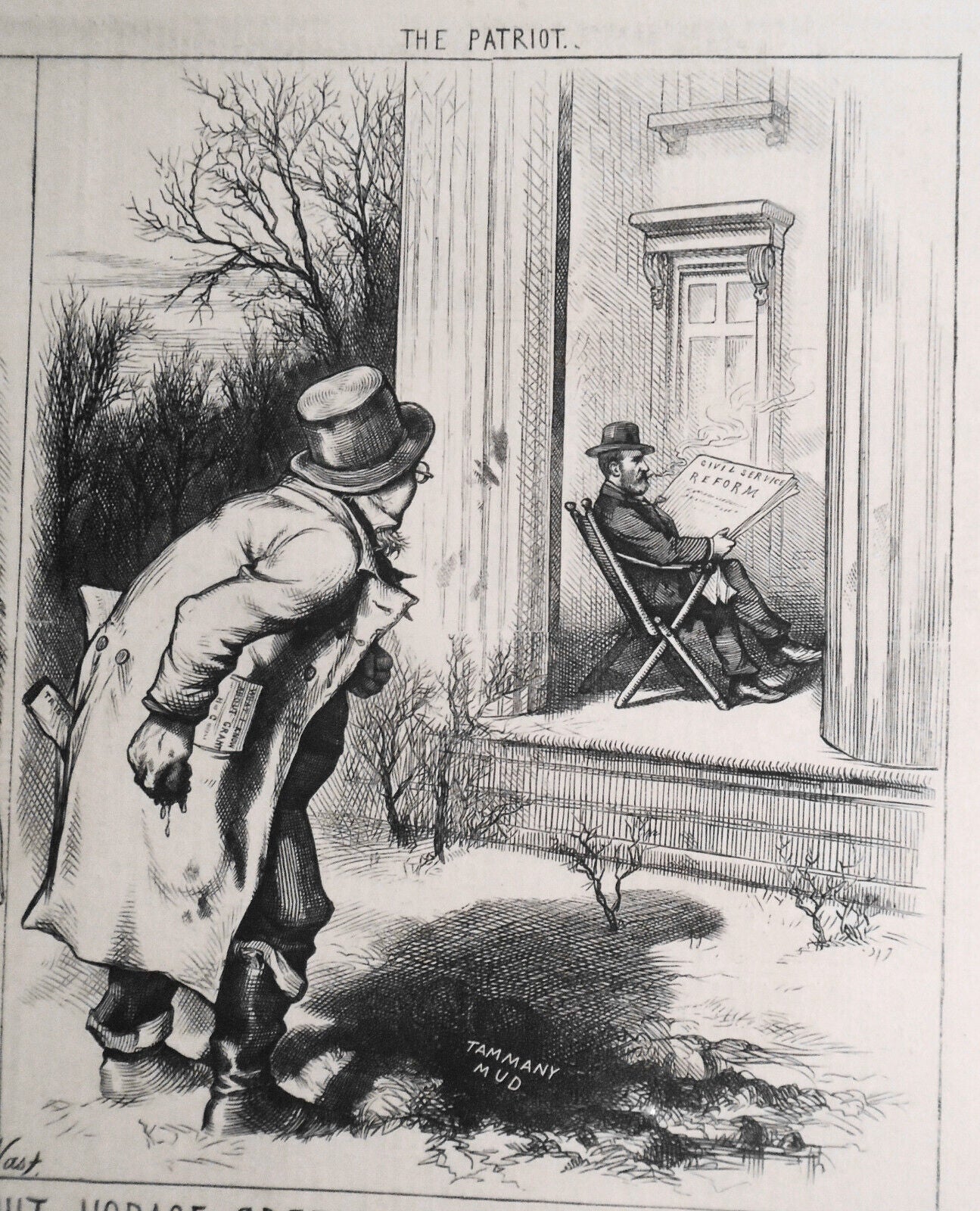 1872 What I Know About Horace Greeley, by Thomas Nast. The Patriot & The Traitor