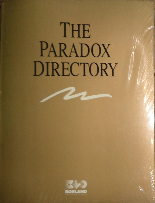 The Paradox Directory - by Borland International - ca 1990 - Brand new.