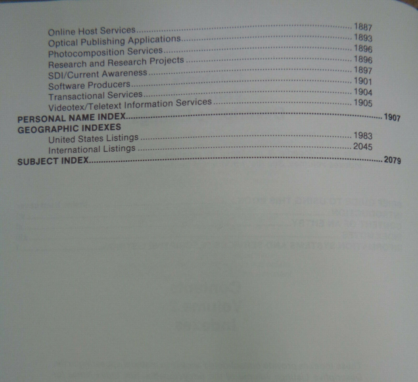 Encyclopedia of Information Systems and Services - 2 Vol Set. Gale Research 1990