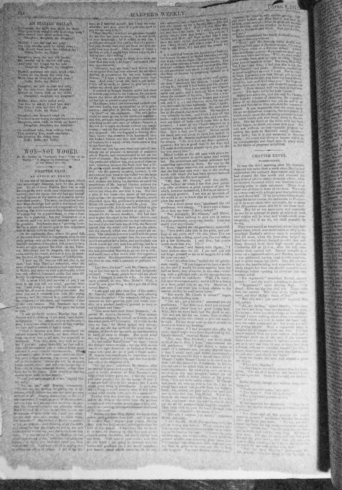 Triumphal Entry Of The Germans Into Paris. Harper's Weekly April 8, 1871