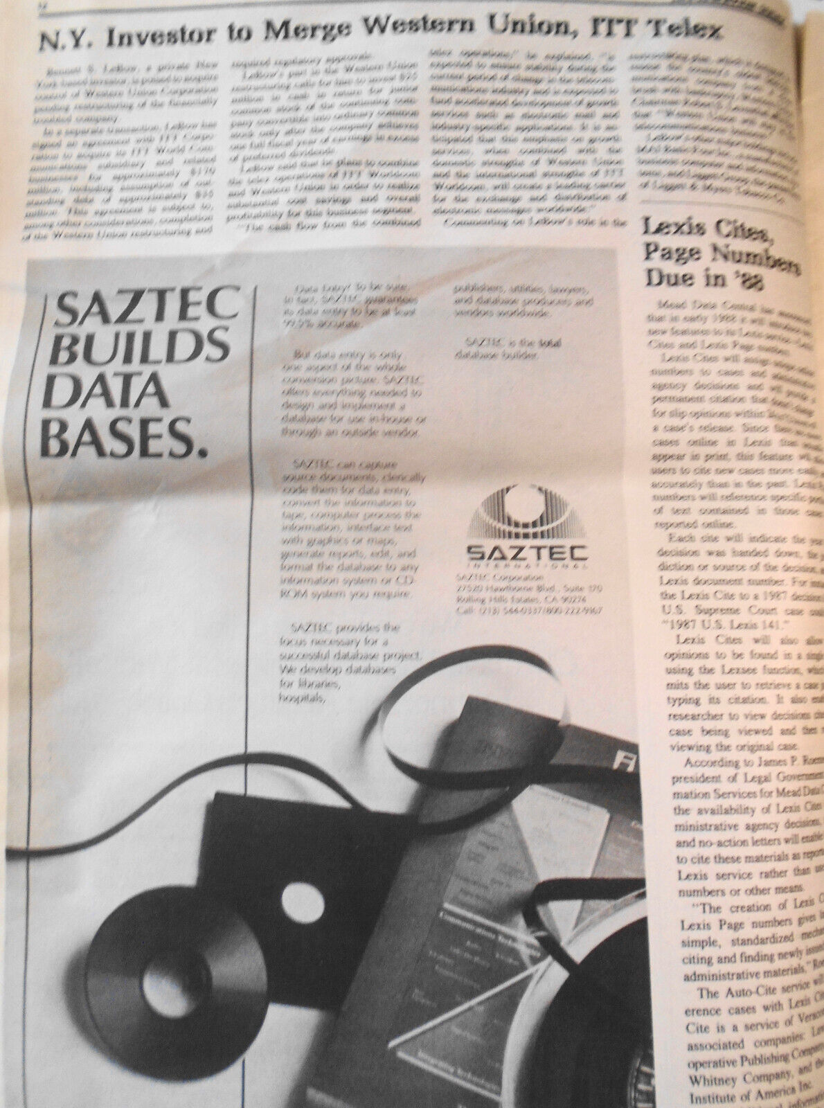 Information Today, July/Aug 1987 - for users of Electronic Information services