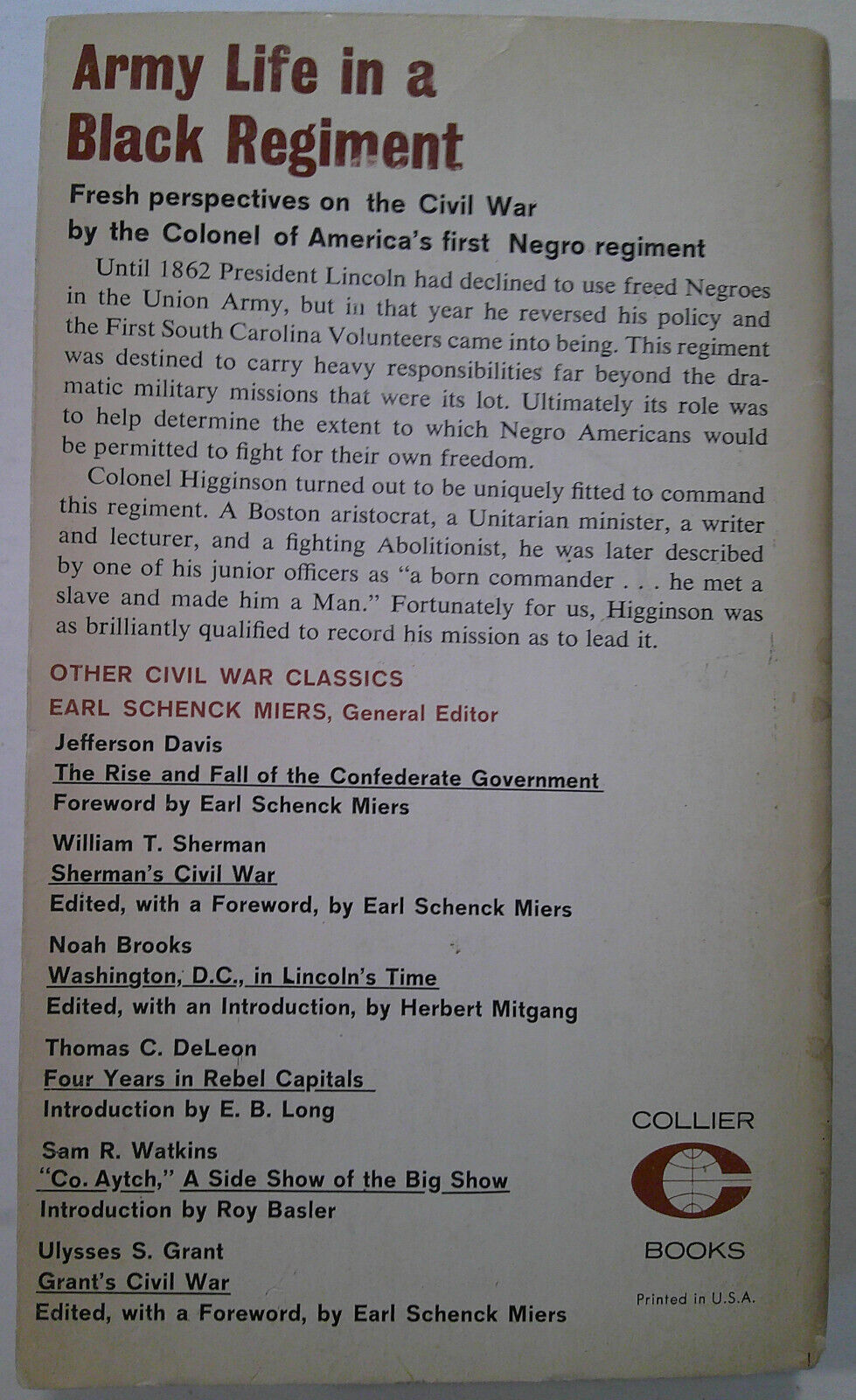 4 vintage African American history paperback books.