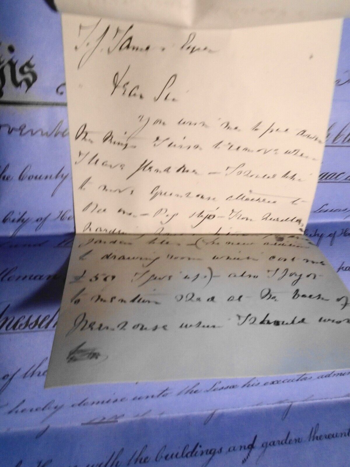 1882 Lease indenture. Hereford, England