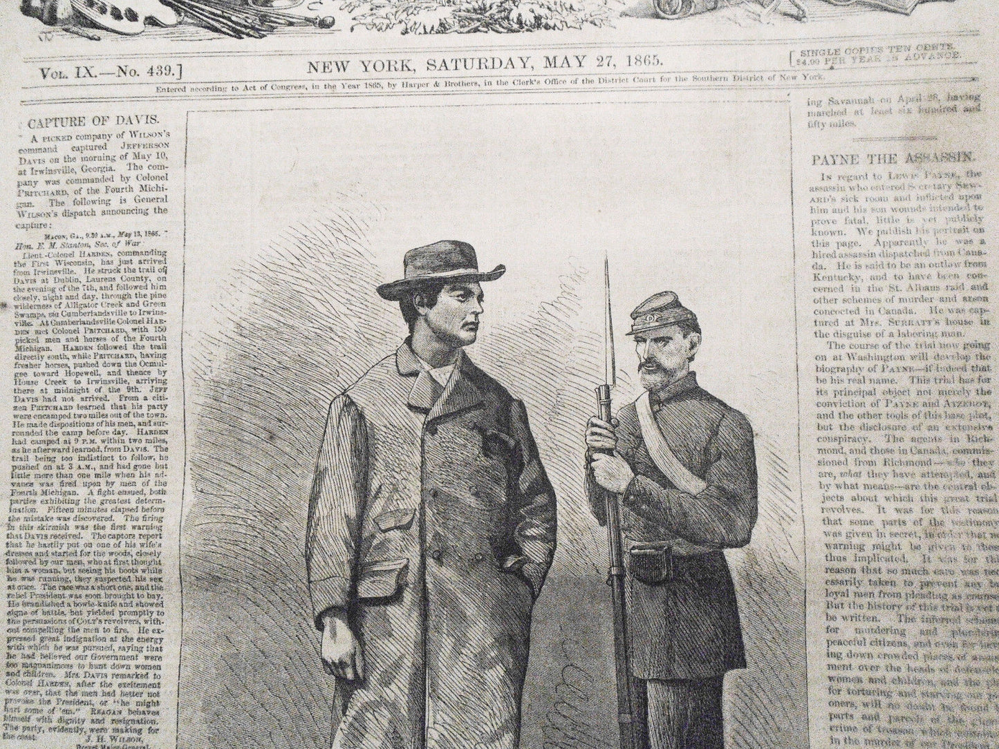 Harper's Weekly May 27, 1865 Original issue: Lincoln's Burial and Procession etc