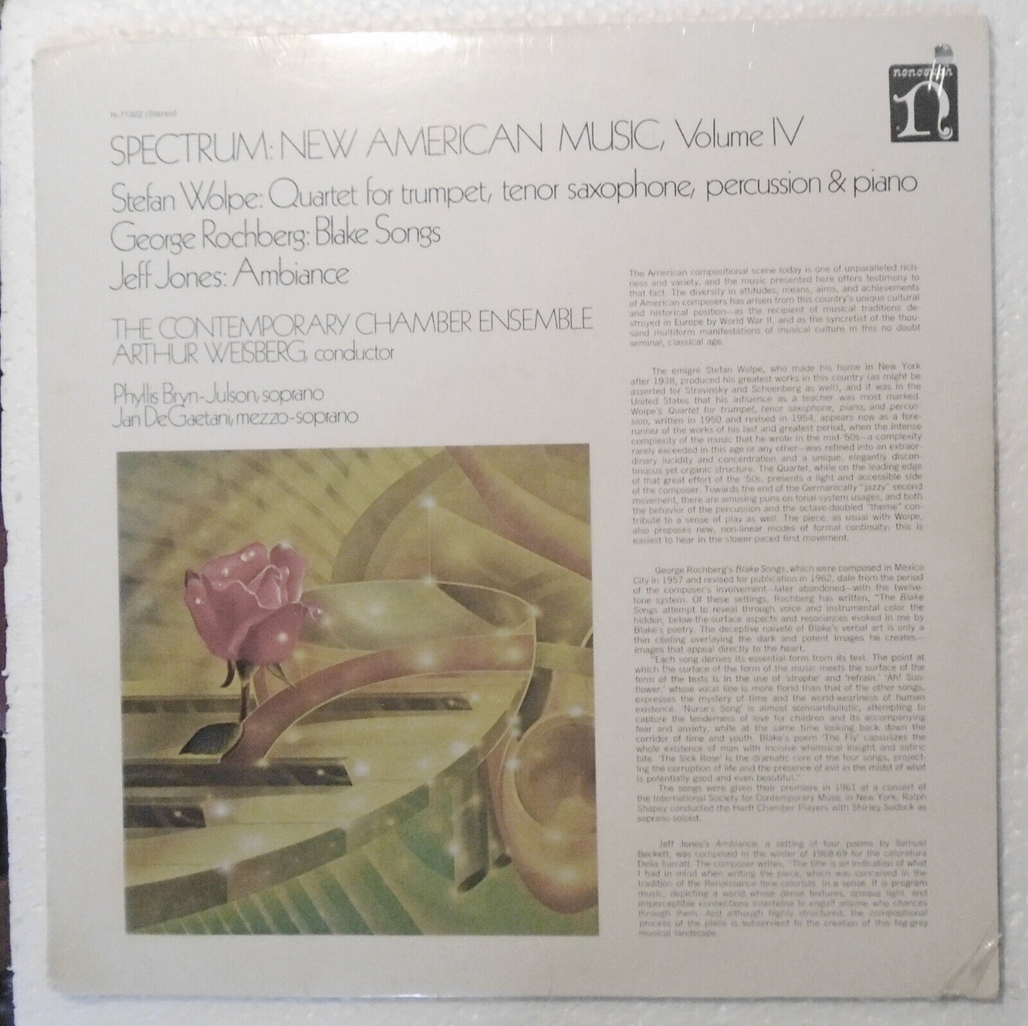 Spectrum: New American Music, Volume IV - LP **SEALED** Nonesuch H-71302 Stereo