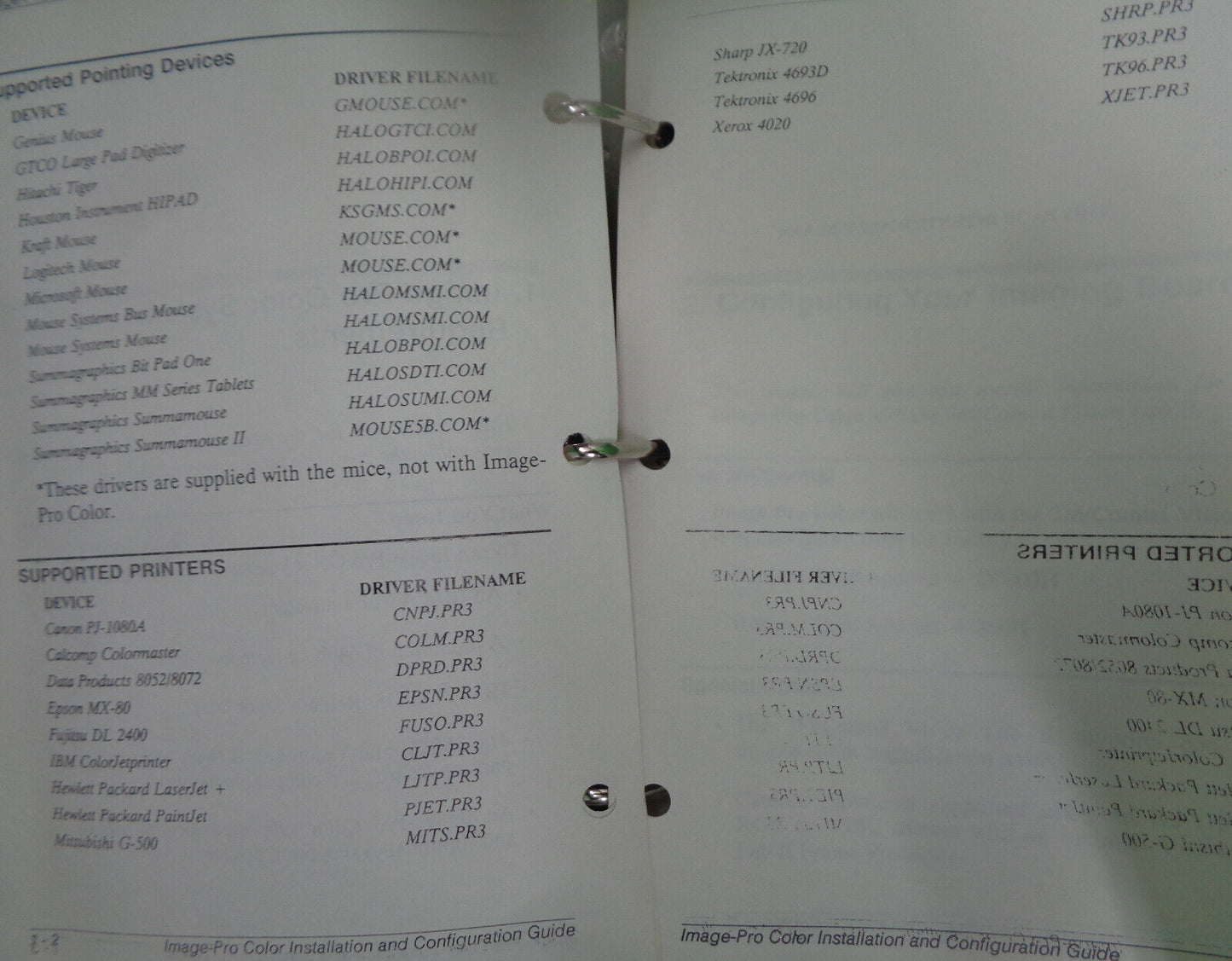 Image-Pro Color for 3M/Comtal Vision Lab II by Media Cybernetics. 1988,  IBM  AT