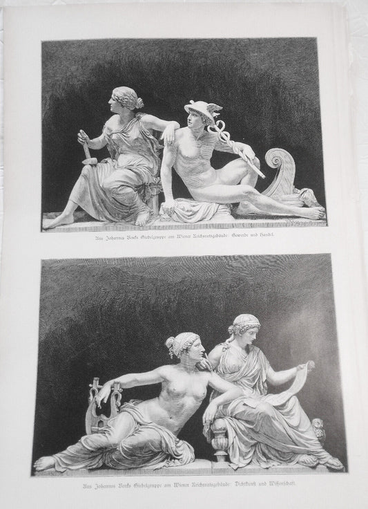 Johannes Benk : Gewerbe und Handel  + Dichtkunst und Wissenschaft  -- 1886