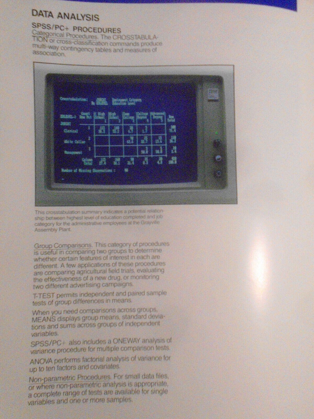 SPSS/PC+ Statistics "Make Stat Magic" brochure - [IBM PC data analysis software]