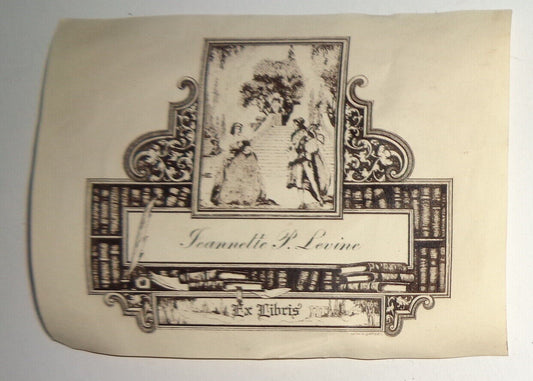 Jeannette P. Levine Ex Libris Bookplate