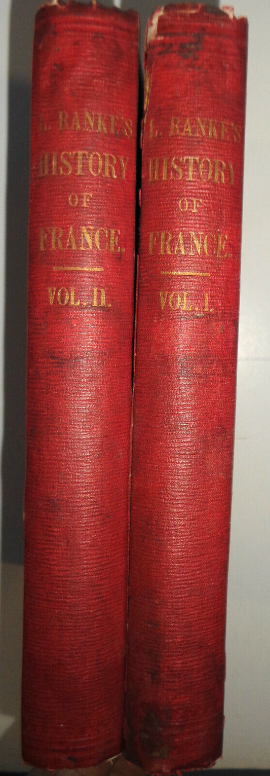 1852 Civil Wars and Monarchy in France... by Leopold Ranke. 2 Vol. Set