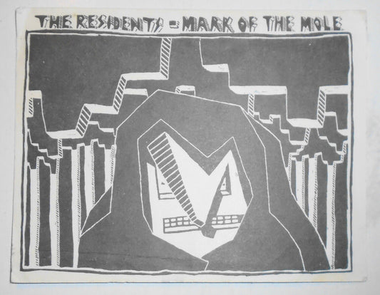 The Residents / Mark of the Mole - Postcard - 1981. Hardy Fox.